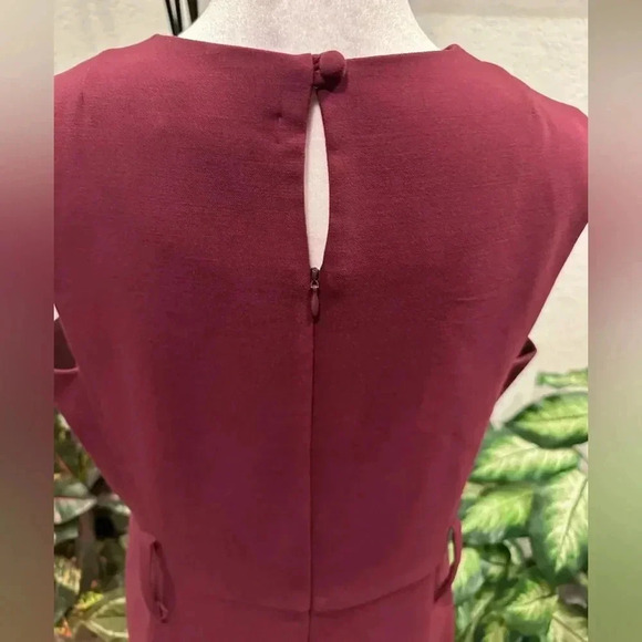 Milly burgundy mini dress size 12 - Picture 7 of 12
